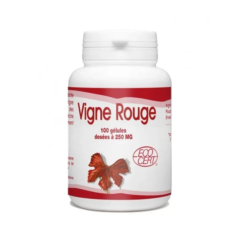 GPH DIFFUSION VIGNE ROUGE BIO - 250 MG - 100 GÉLULES