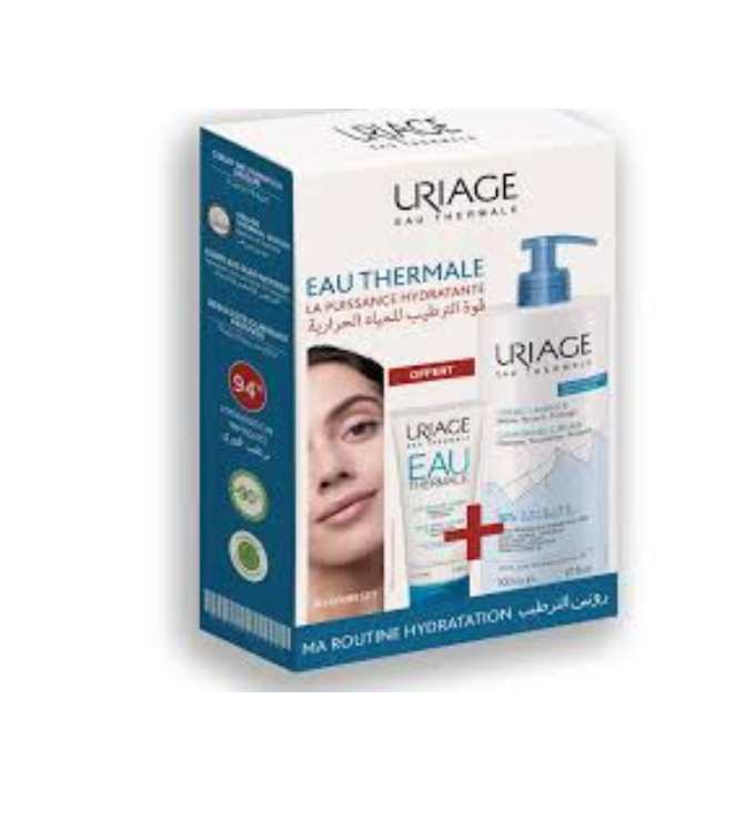 Uriage Coffret Crème Lavante 500ml + Lait Velouté Corps 200ml Offert