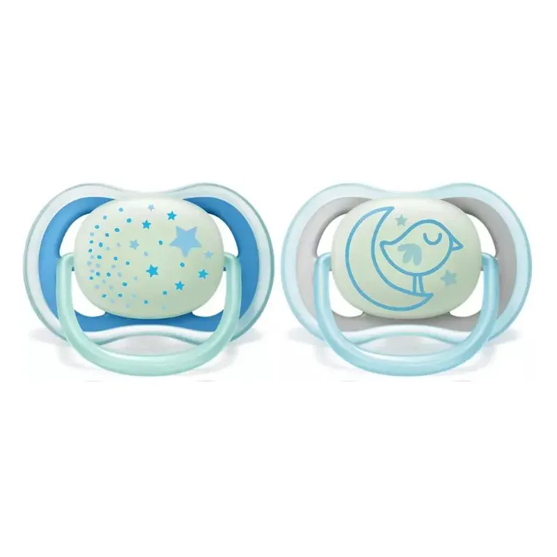 Avent Sucette Ultra Air Night 6-18 mois Garçon