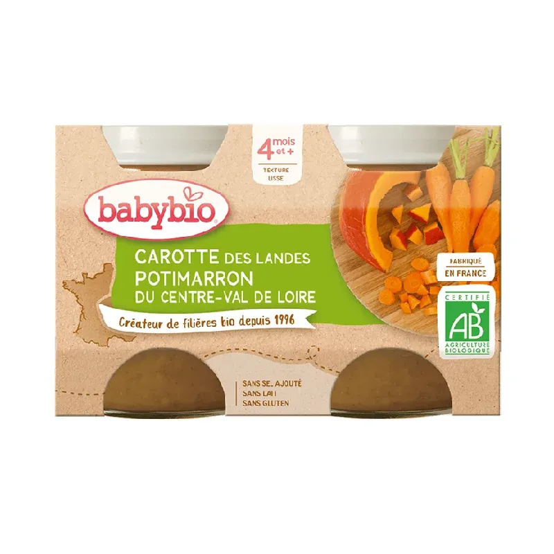 Babybio POT CAROTTE POTIMARRON 2x130G