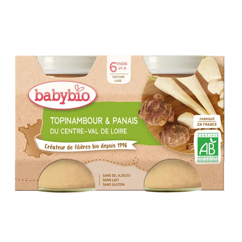 Babybio Topinambour & Panais du Centre-Val de Loire 2X130G