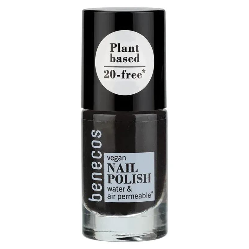 BENECOS NAIL POLISH - LICORICE - PERMÉABLE À L'EAU ET À L'OXYGÈNE 5ML        