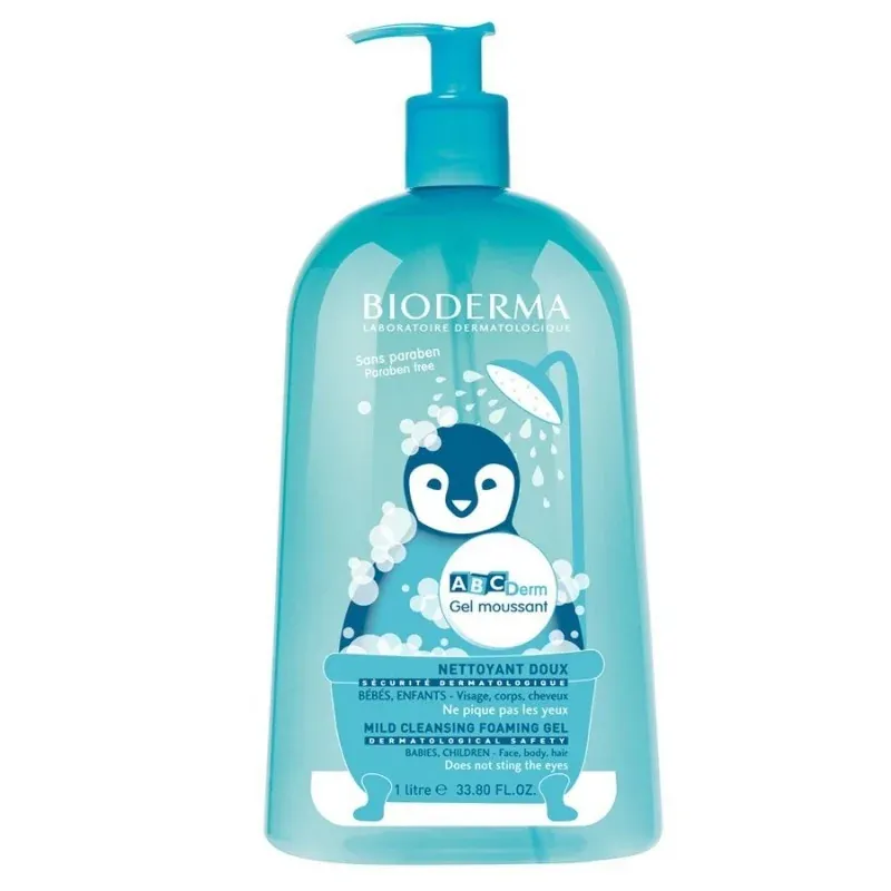BIODERMA ABCDERM gel moussant d 1L