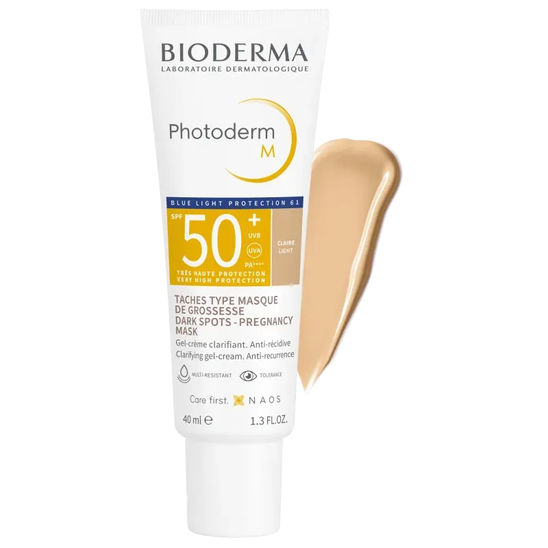 Bioderma Photoderm M Gel-Crème Solaire Anti-Taches Clarifiante Teintée Claire Spf50 – 40ml