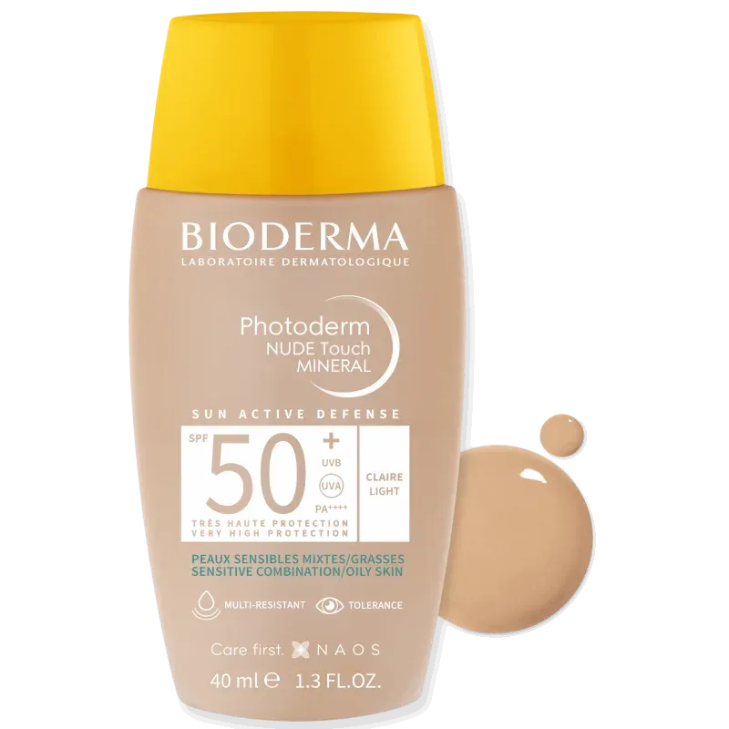 bioderma Photoderm NUDE Touch SPF 50+ Teinte Claire