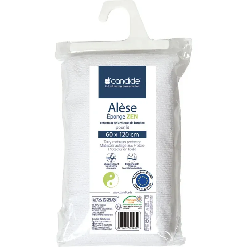 Candide ALESE EPONGE BLANC pour lit 70*140 cm - 232005