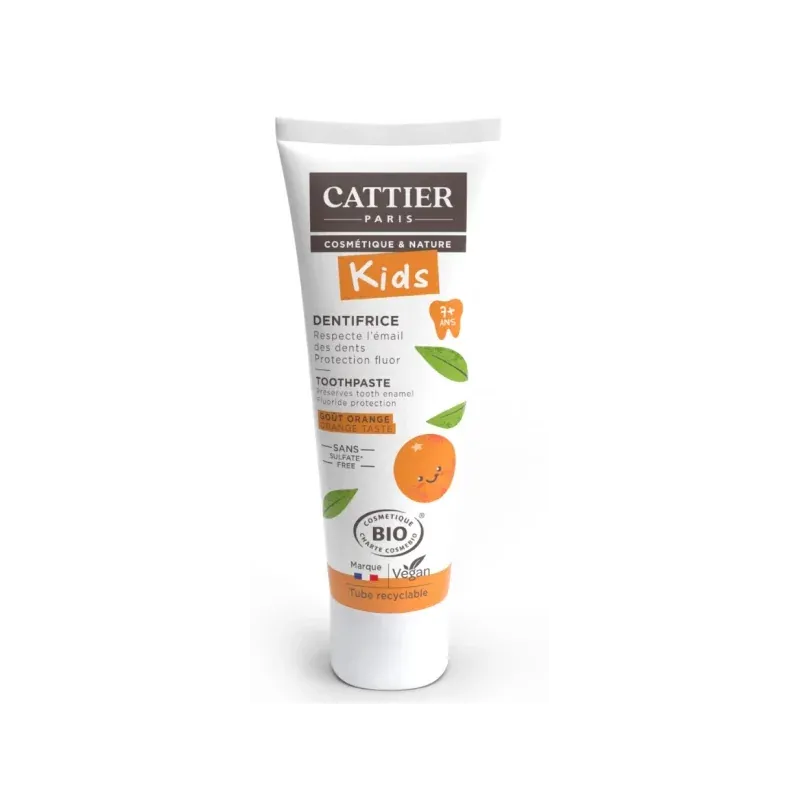 CATTIER Dentifrice 7 ans et + goût orange - tube 50 ml