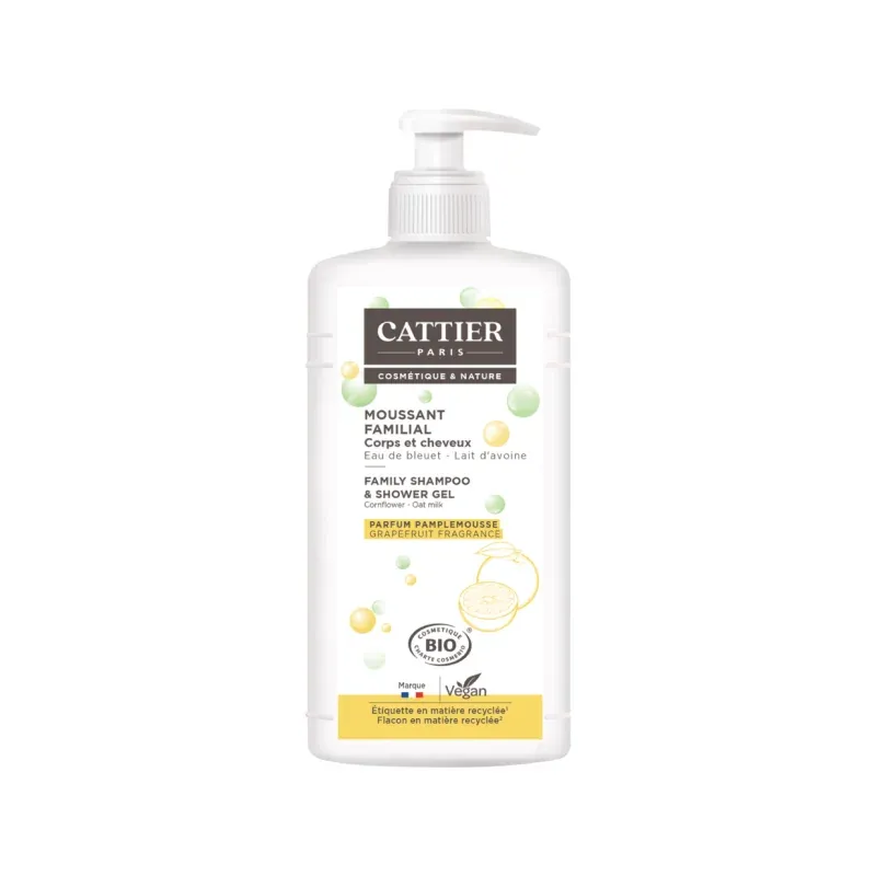 Cattier MOUSSANT FAMILIAL – Corps et cheveux 1L