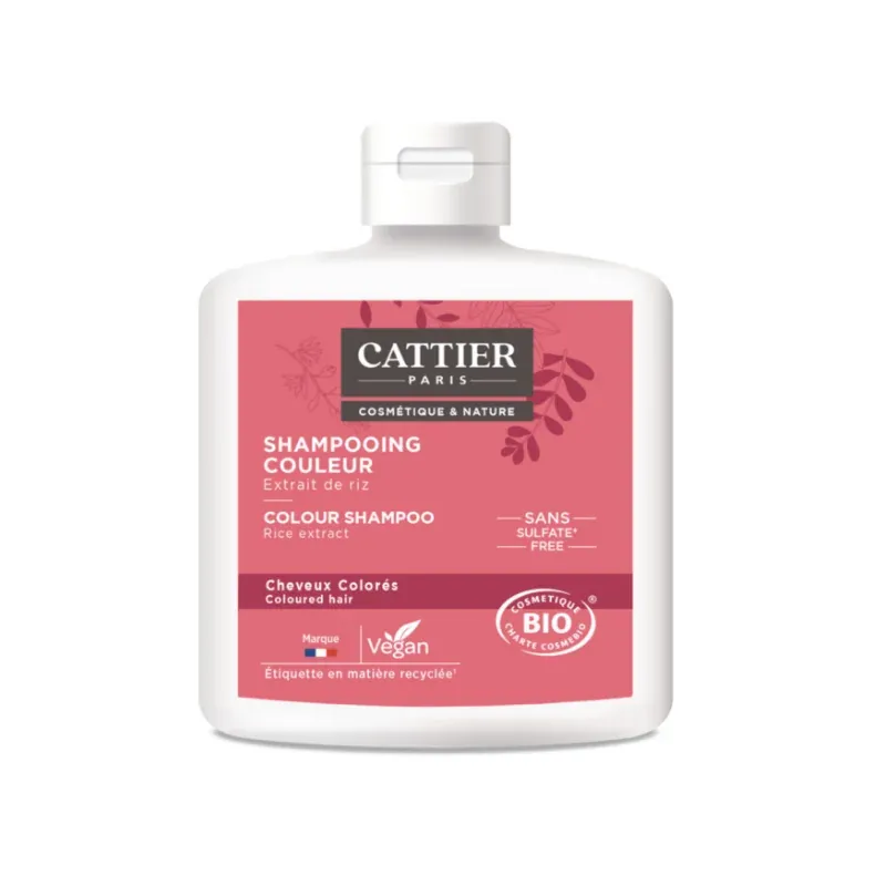 CATTIER SHAMPOOING COULEUR - 0% SULFATE CHEVEUX COLORÉS 250 ML