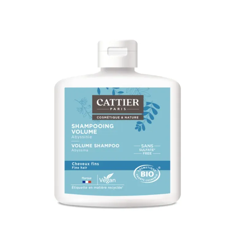 CATTIER SHAMPOOING VOLUME - 0% SULFATE CHEVEUX FINS 250 ML