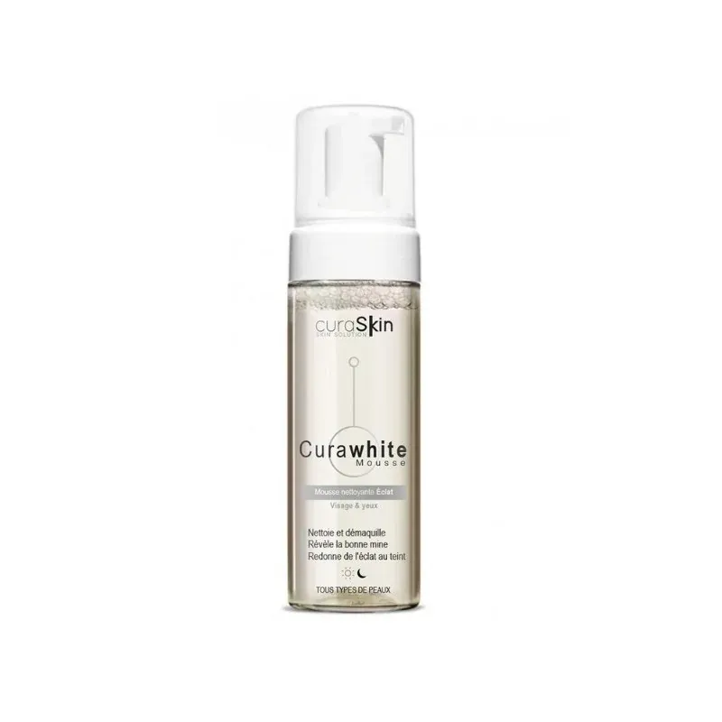 Curaskin Curawhite Mousse Nettoyant Eclat 150ml                                     