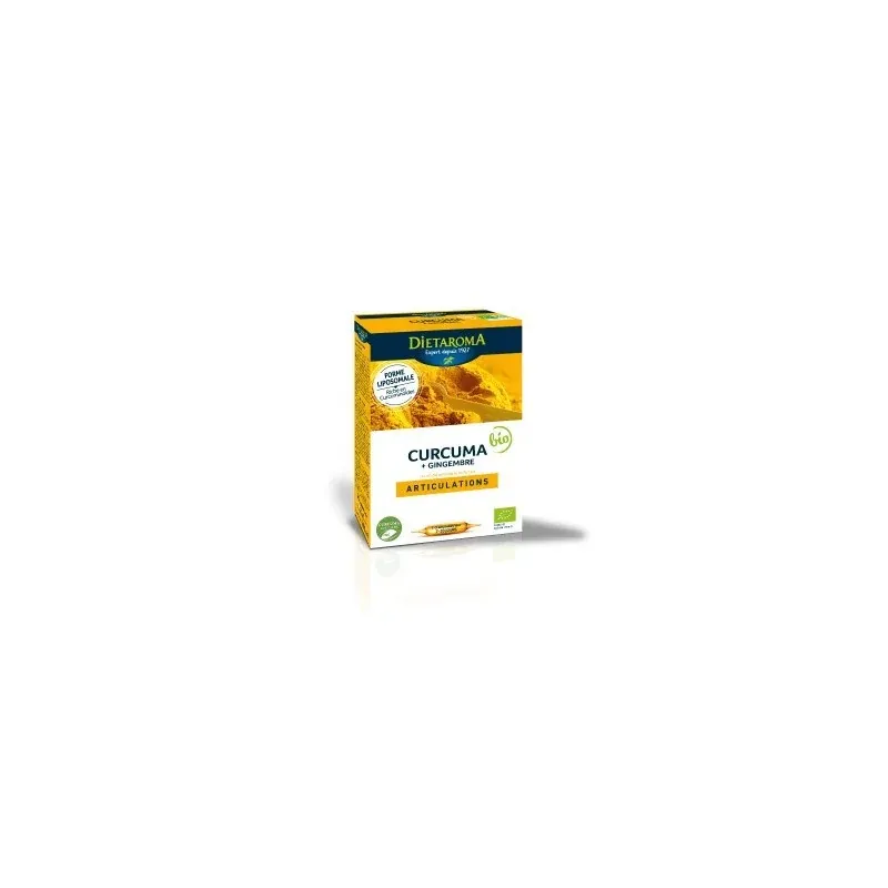 DIETAROMA CURCUMA + GINGEMBRE BIO 20 Ampoules