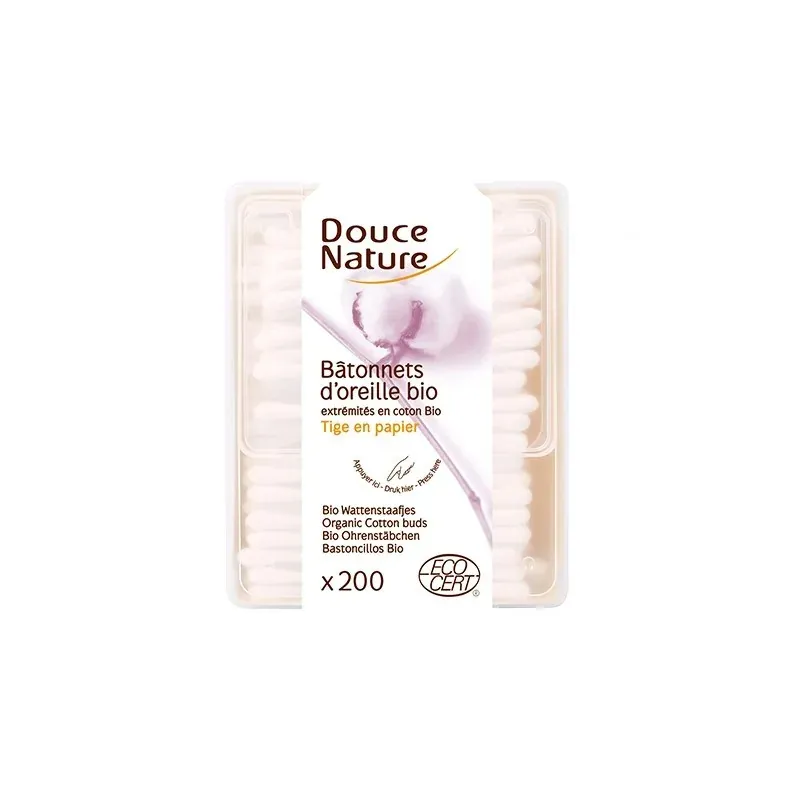 DOUCE NATURE BATONNETS D'OREILLE BIO 200 U