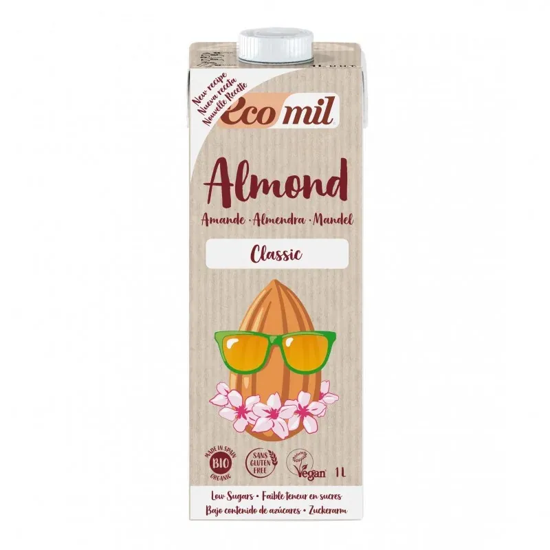 Ecomil BOISSON D'AMANDE SUCRE DE CANNE CLASSIC 1 L