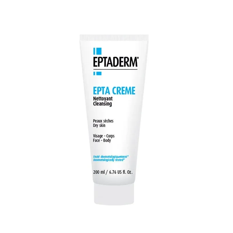 EPTADERM EPTA CRÈME NETTOYANT PEAUX SECHES VISAGE-CORPS 200 ML                        