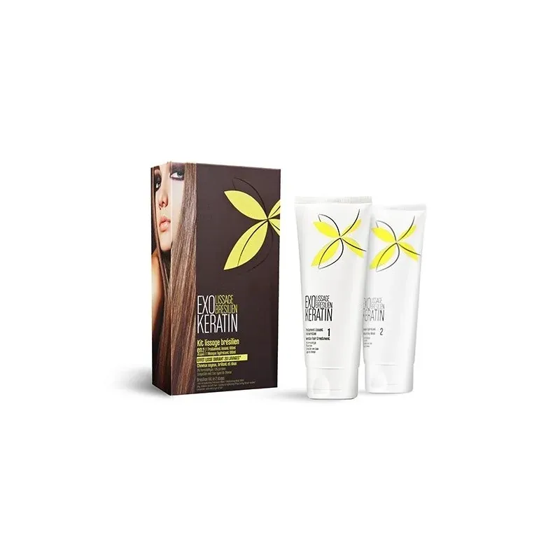 EXO KERATIN KIT LISSAGE BRÉSILIEN À LA KÉRATINE SOIN INTENSE À LA KÉRATINE