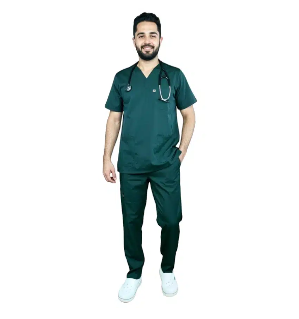 Pyjama de Bloc Vert Olive Homme