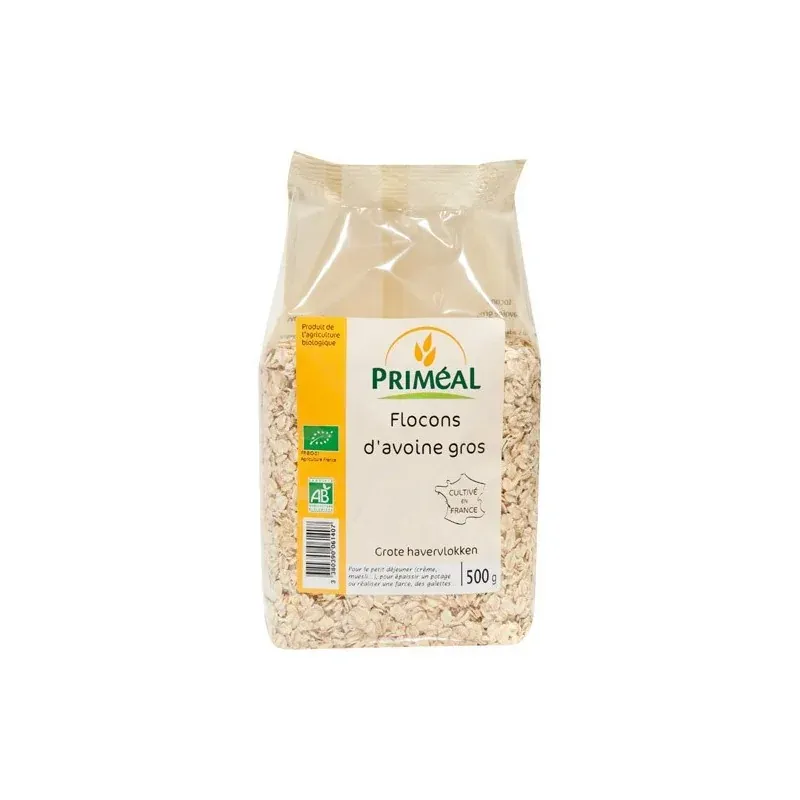 Primeal Flocons d'avoine gros 500g