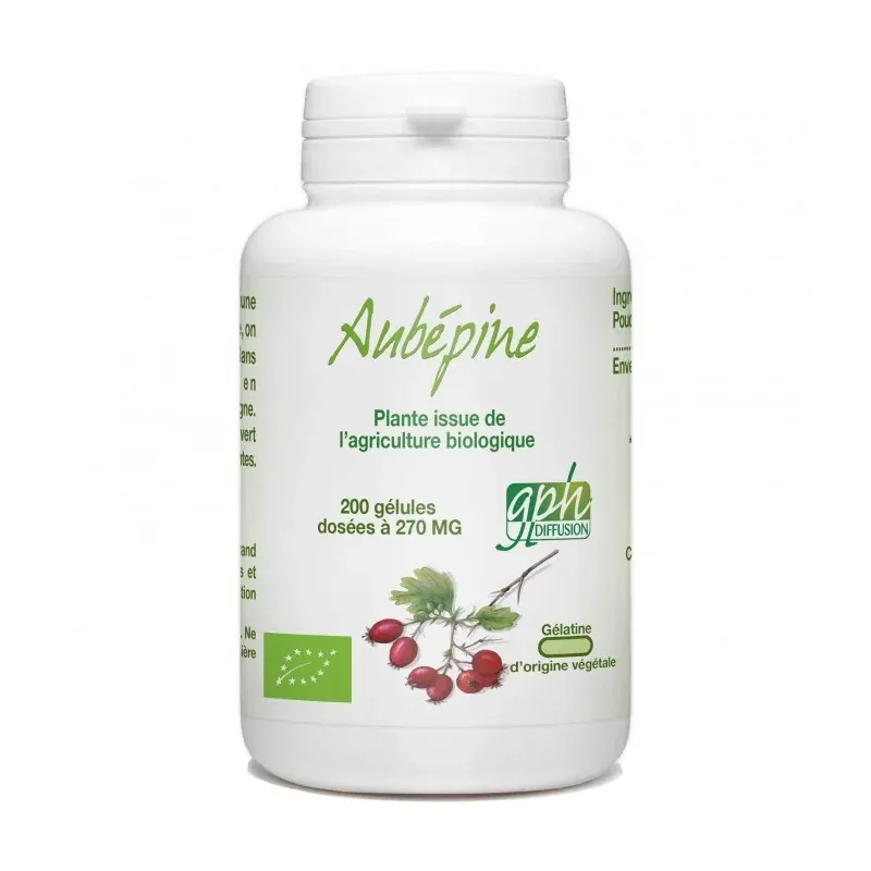 GPH DIFFUSION AUBEPINE BIO 200 gelules
