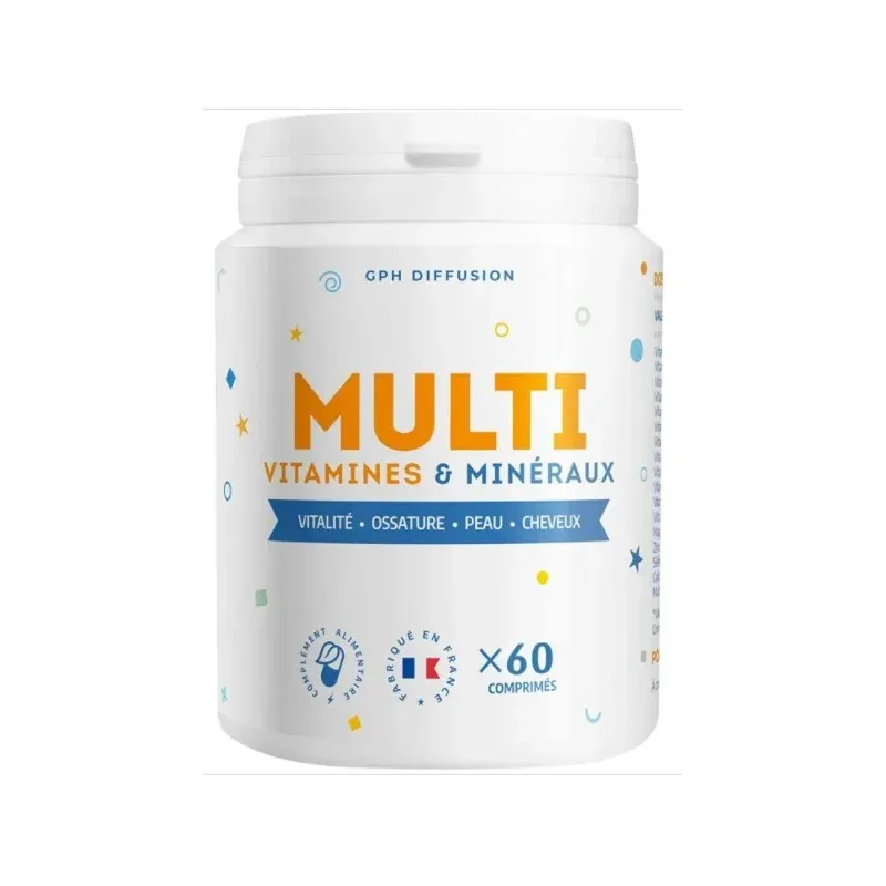 GPH DIFFUSION MULTIVITAMINES ET MINÉRAUX 60 comprimes