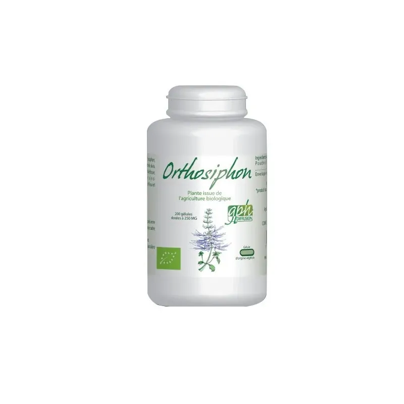 Gph diffusion orthosiphon bio - 250 mg - 200 gélules végétales