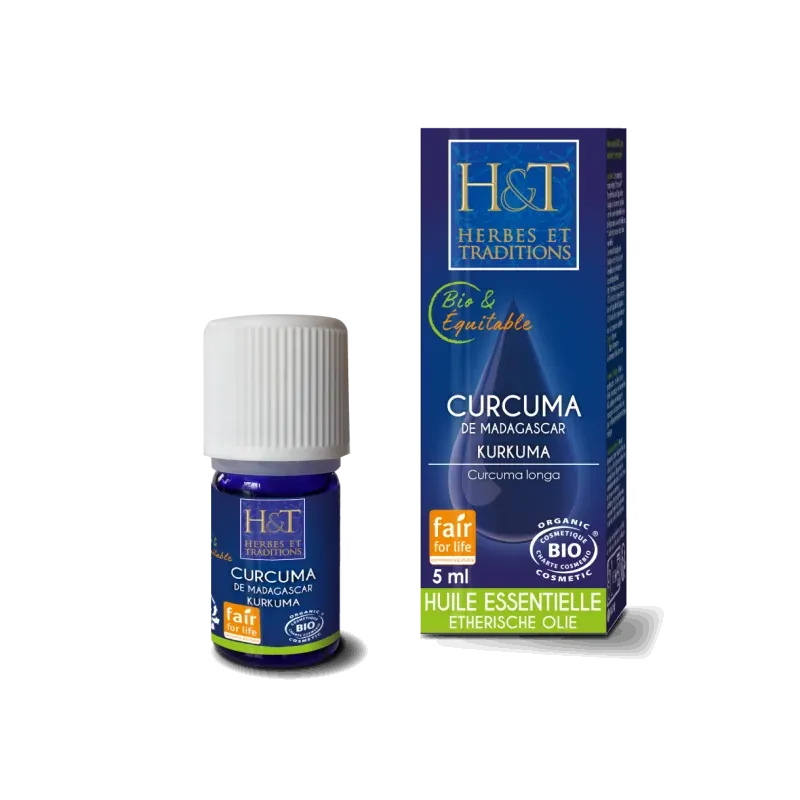 HERBES ET TRADITIONS HUILE ESSENTIELLE - CURCUMA BIO 5ML