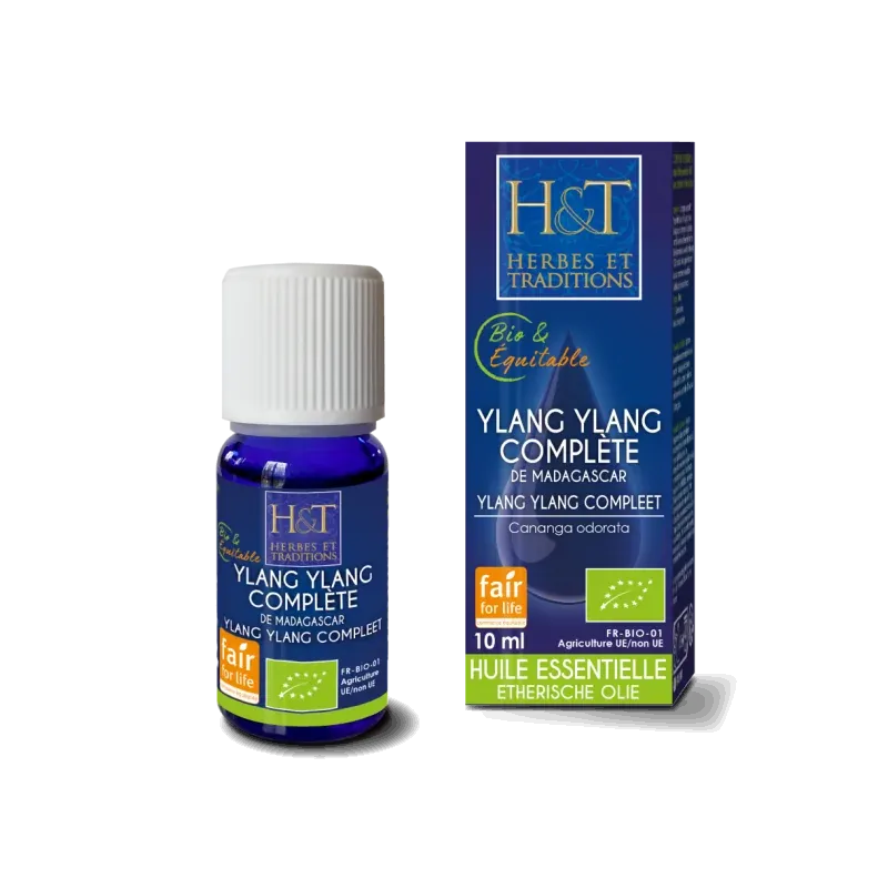 HERBES ET TRADITIONS HUILE ESSENTIELLE - YLANG-YLANG COMPLÈTE FFL BIO 10ML