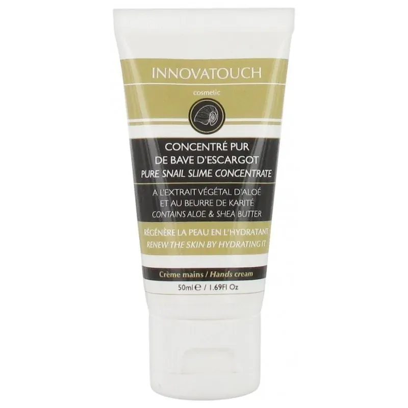 INNOVATOUCH Crème Mains Réparatrice au concentré pur de bave d'escargot 50 ML
