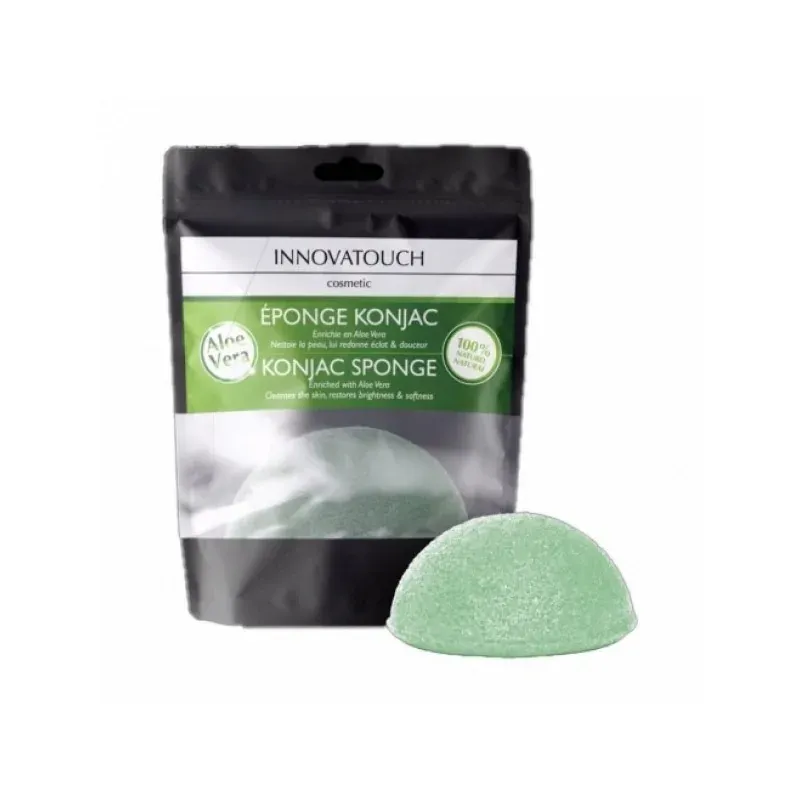 INNOVATOUCH ÉPONGE KONJAC ENRICHIE EN ALOE VERA   