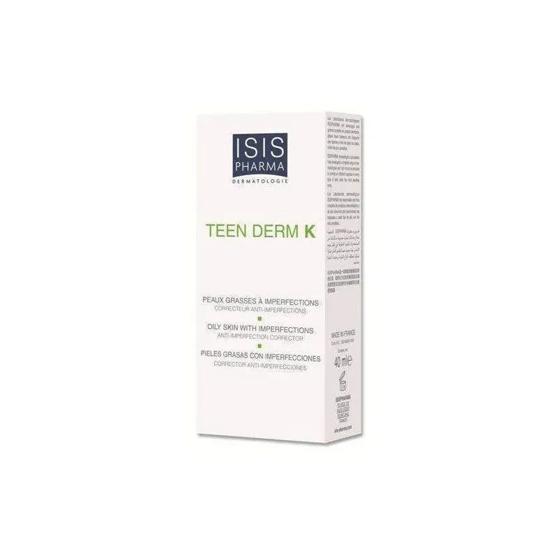 Isis pharma teen derm k - crème sébo-régulatrice (30 ml)