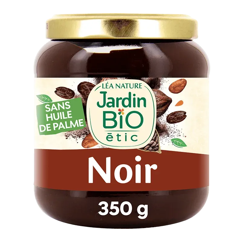 JARDIN BIO PATE A TARTINER NOIR FORTE EN CACAO 350G