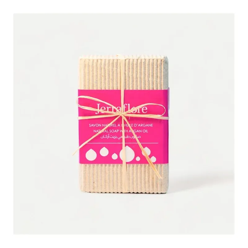 JERRAFLORE PAIN A L'ARGANE 100g Savon Naturel, Visage Et Corps