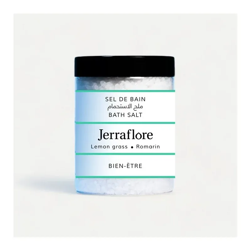 JERRAFLORE SEL DE BAIN LEMON GRASS & ROMARIN 400g