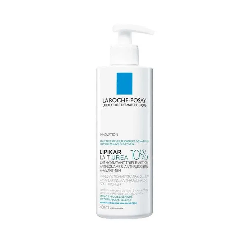 LA ROCHE-POSAY LIPIKAR LAIT UREA 10+ PEAU SENSIBLE TRÈS SÈCHE 400ML