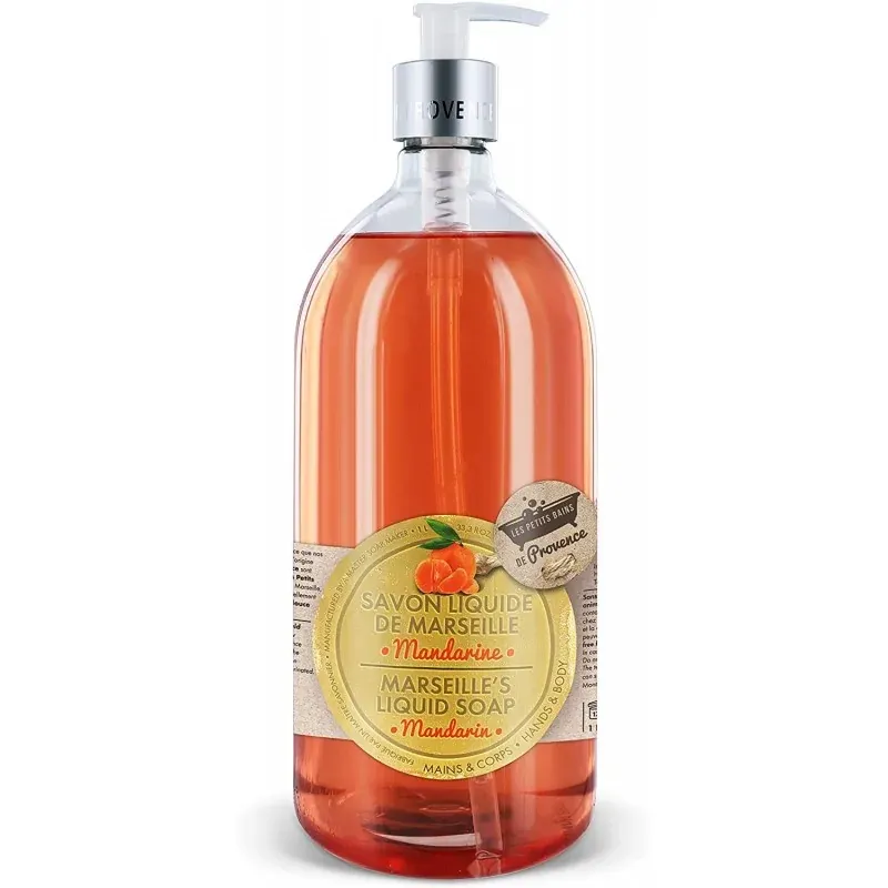 LES PETITS BAINS DE PROVENCE SAVON LIQUIDE MANDARINE 1L