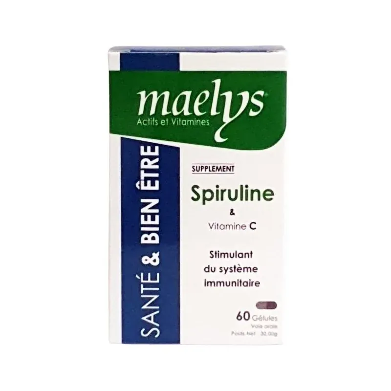 MAELYS SPIRULINE & VITAMINE C 60 GÉLULES