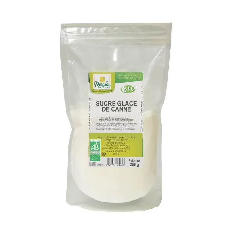 MOULIN DES MOINES SUCRE GLACE DE CANNE 250G
