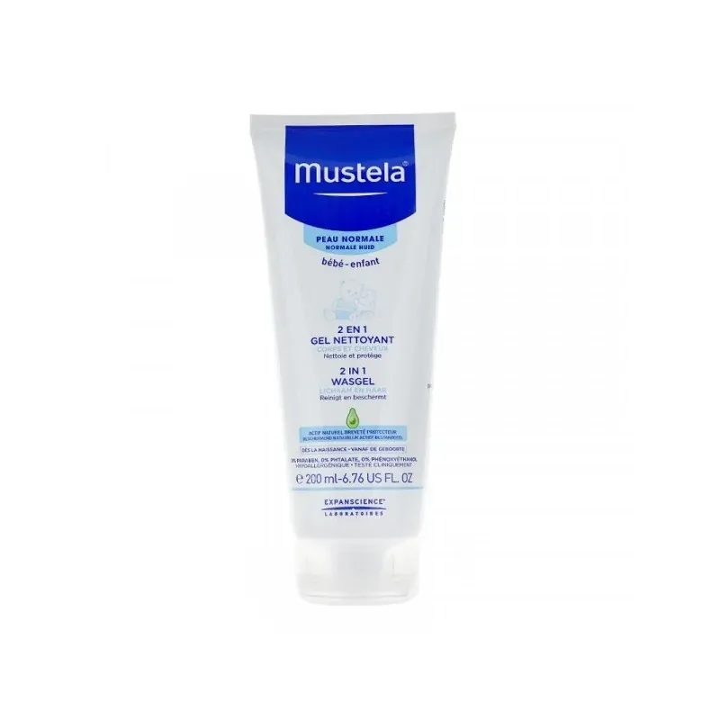 MUSTELA GEL NETTOYANT 2 EN 1 200ml Cheveux Et Corps