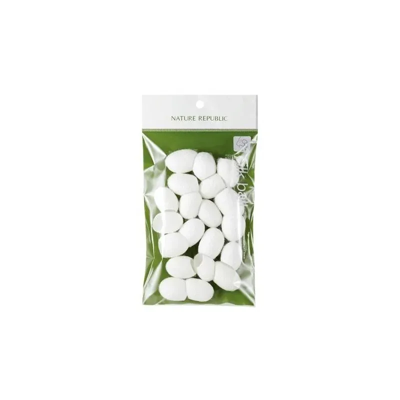 NATURE REPUBLIC Boule de soie naturelle fraîche nettoyantes pour le visage 20 unite 