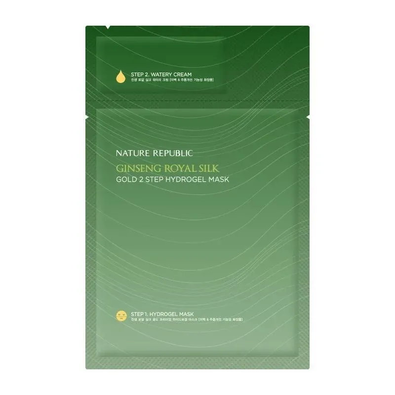 Nature Republic GINSENG ROYAL SILK GOLD 2 STEP HYDROGEL MASK