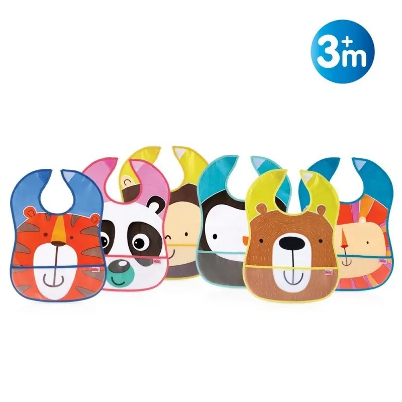 NUBY Bavoir imperméable avec poche - 3m + ID4278