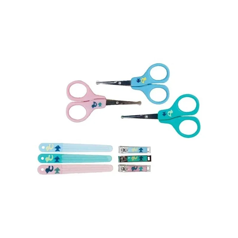 NUBY Pack Manucure: Ciseaux, Coupe-ongle, Lime +0 mois - ID4774