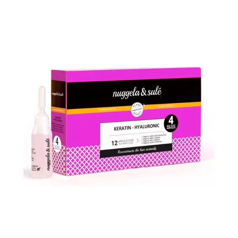 NUGGELA & SULÉ – KERATIN-HYALURONIC AMPOULES 4 X 10 ML