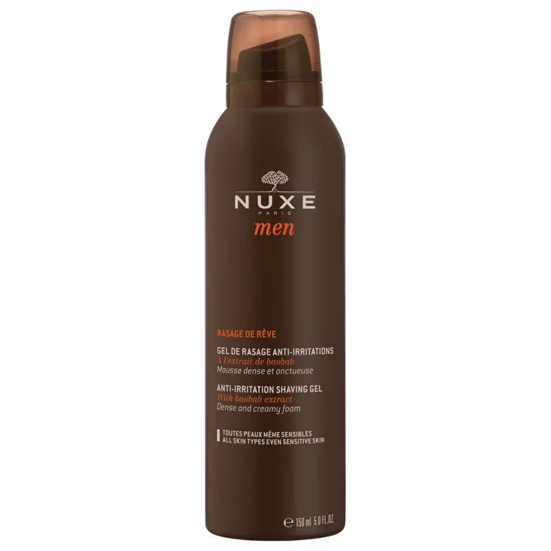 NUXE MEN GEL DE RASAGE 150ml Anti-Irritations - Hypoallergénique