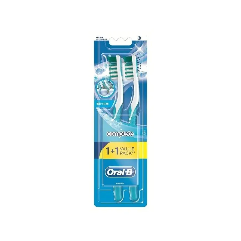 ORAL-B BROSSE A DENTS MAXI CLEAN COMPLÈTE SOUPLE LOT DE 2