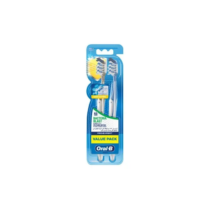 Oral-B BROSSE A DENTS pro expert plaque bacterienne medium 1+1 pack