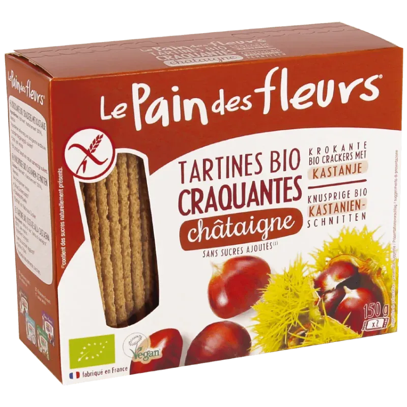 Le Pain des Fleurs Tartines Craquantes Châtaigne 150G