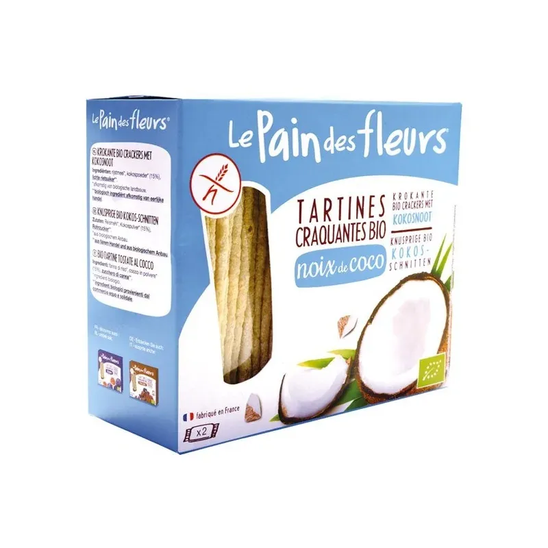 Le Pain des Fleurs Tartines Craquantes Noix de Coco 150G
