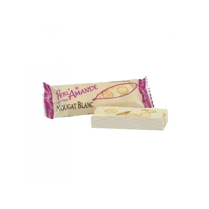 PERL' AMANDE BARRE DE NOUGAT BLANC 20G