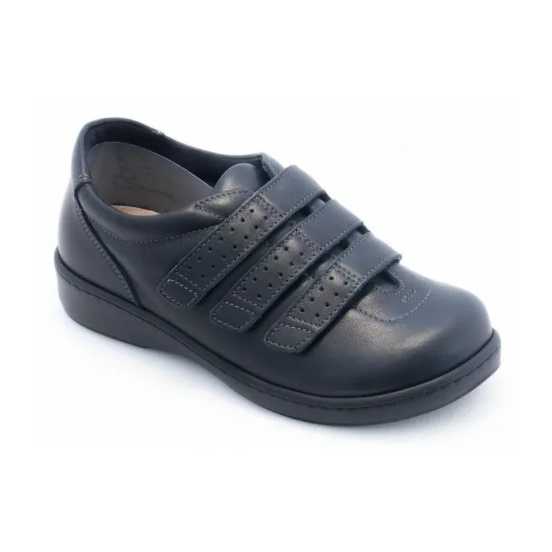 Podowell Chaussure pour diabétique cuir - homme et femme Aquitaine Noir - SWAQN